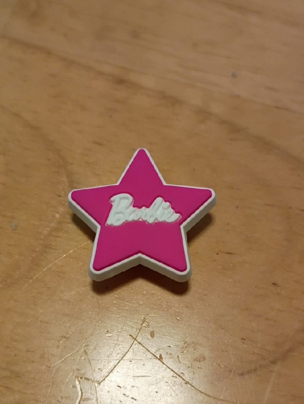 10 for $10 Jibbitz Croc Charms - Barbie Pink & White Star 2 - New Shoe Charm